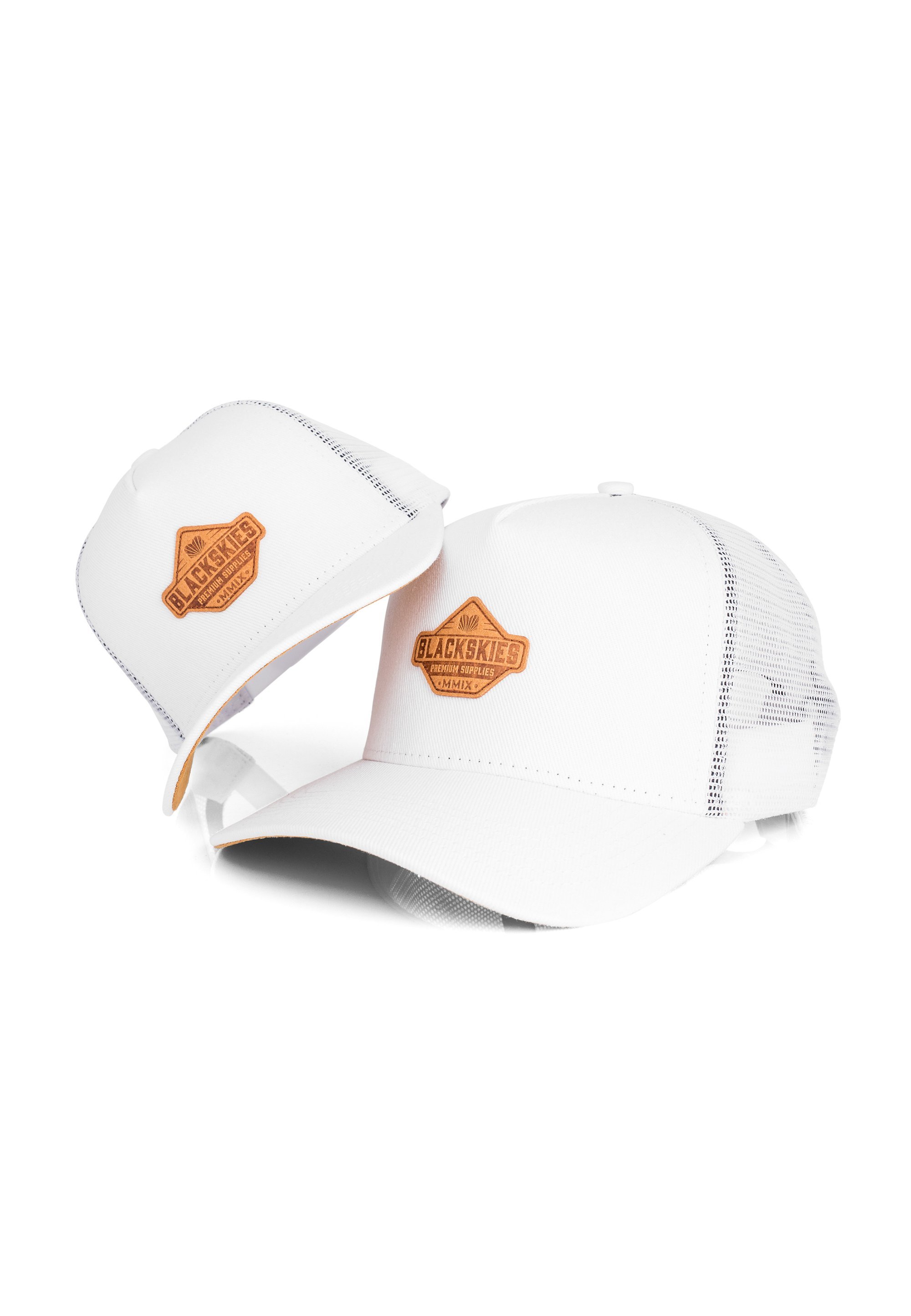 Blackskies Trucker-Set (2er-Pack) – Kappe – weiß