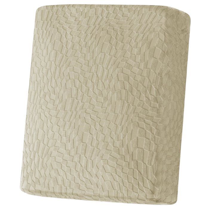Ystyle Housse Assise Canapé, Housse Coussin Canape Extensible, Housses De Coussin De Siège De Canapé (1 Place, Beige)