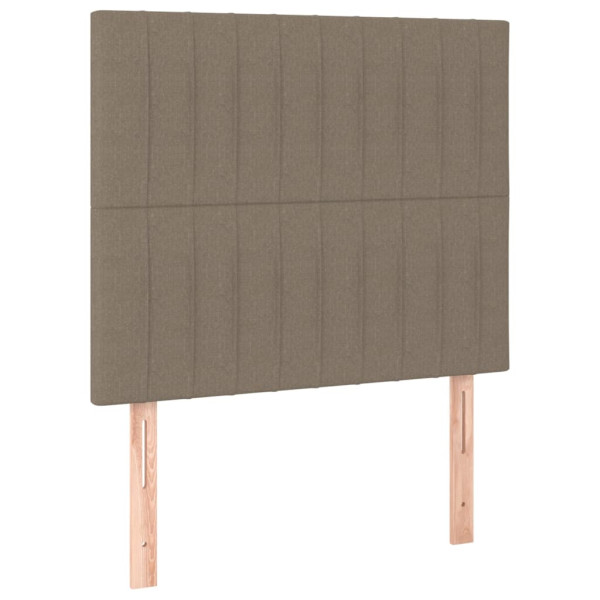Wezgłowie Taupe 90 cm Tkanina Wysoki vidaXL
