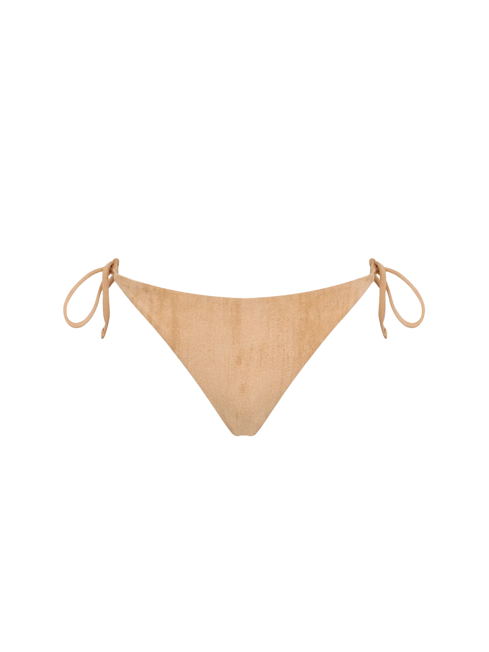 Beige zwembroek met suède-look