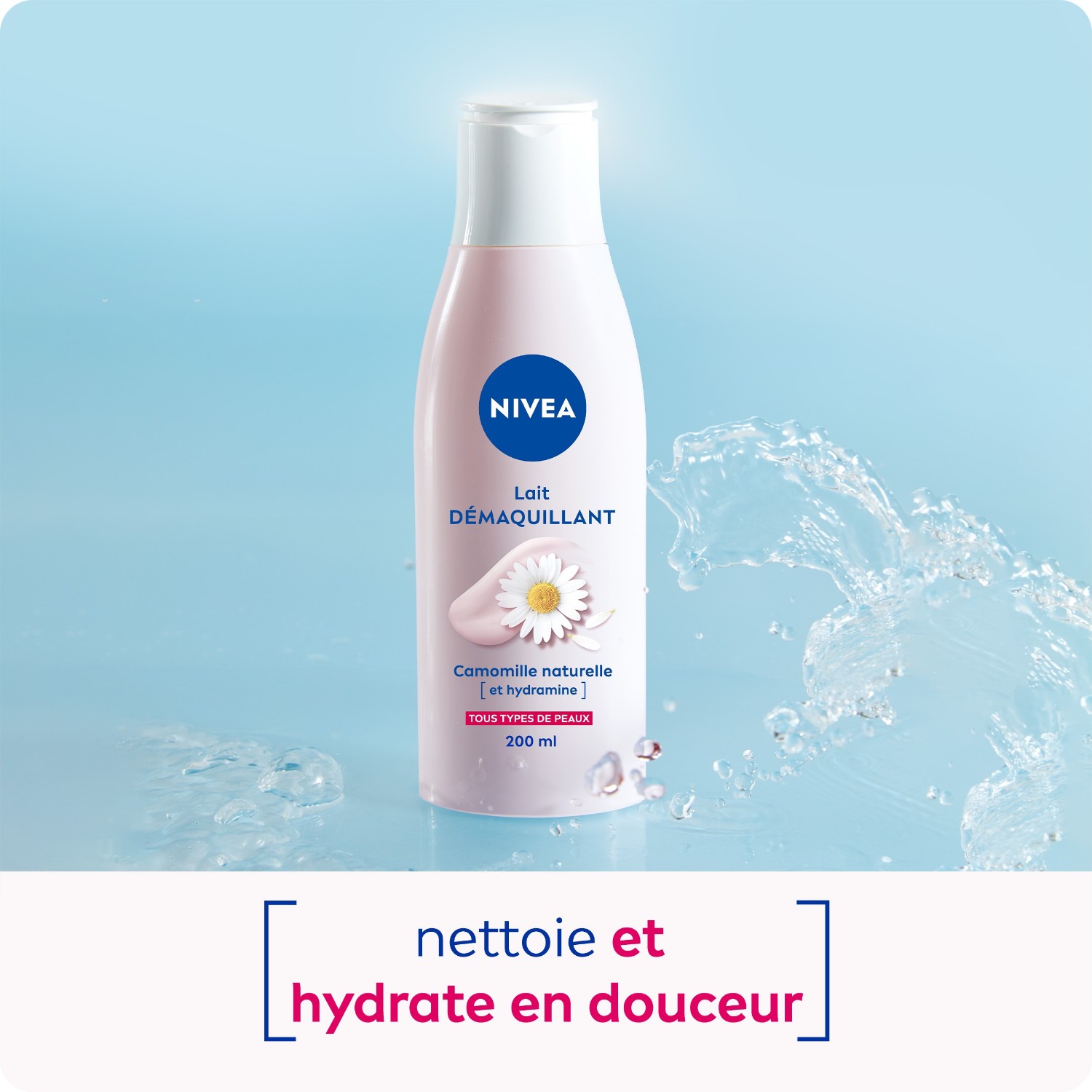 NIVEA Lait démaquillant Visage & Yeux Camomille naturelle