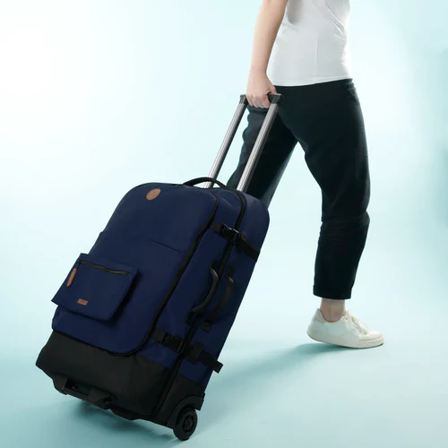 Cabaia Valise souple 2 roues medium Reykjavik bleu marine