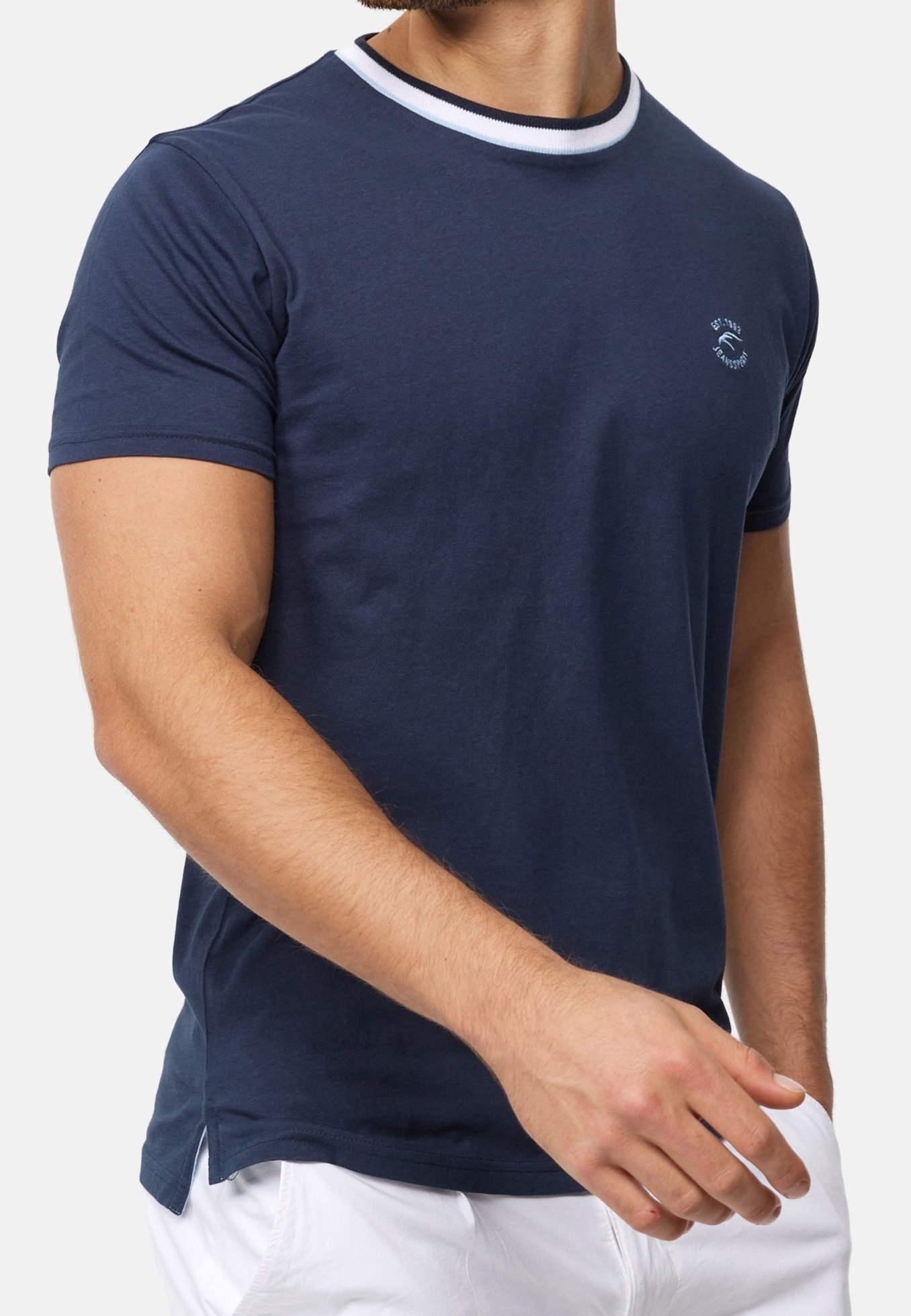 INDICODE JEANS Basic T-shirt - donkerblauw