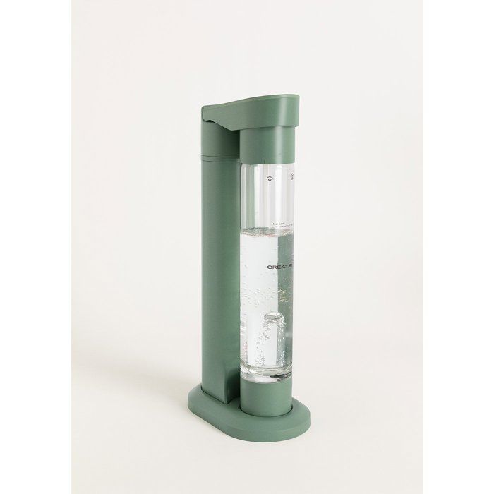 Máquina para hacer agua con gas - Create - Máquina para hacer refrescos - 1 litro - No requiere electricidad - Botella reutilizable