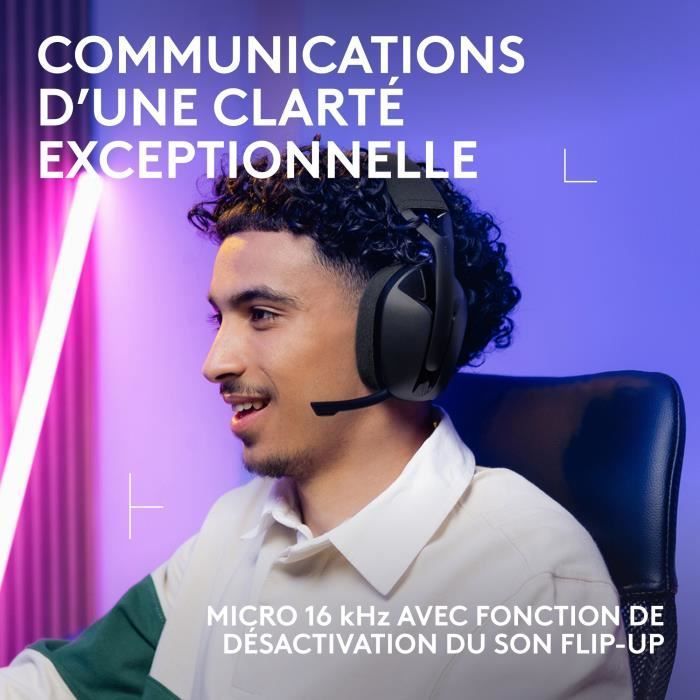 Casque gamer - Sans fil - Logitech G - G321 Lightspeed - Noir