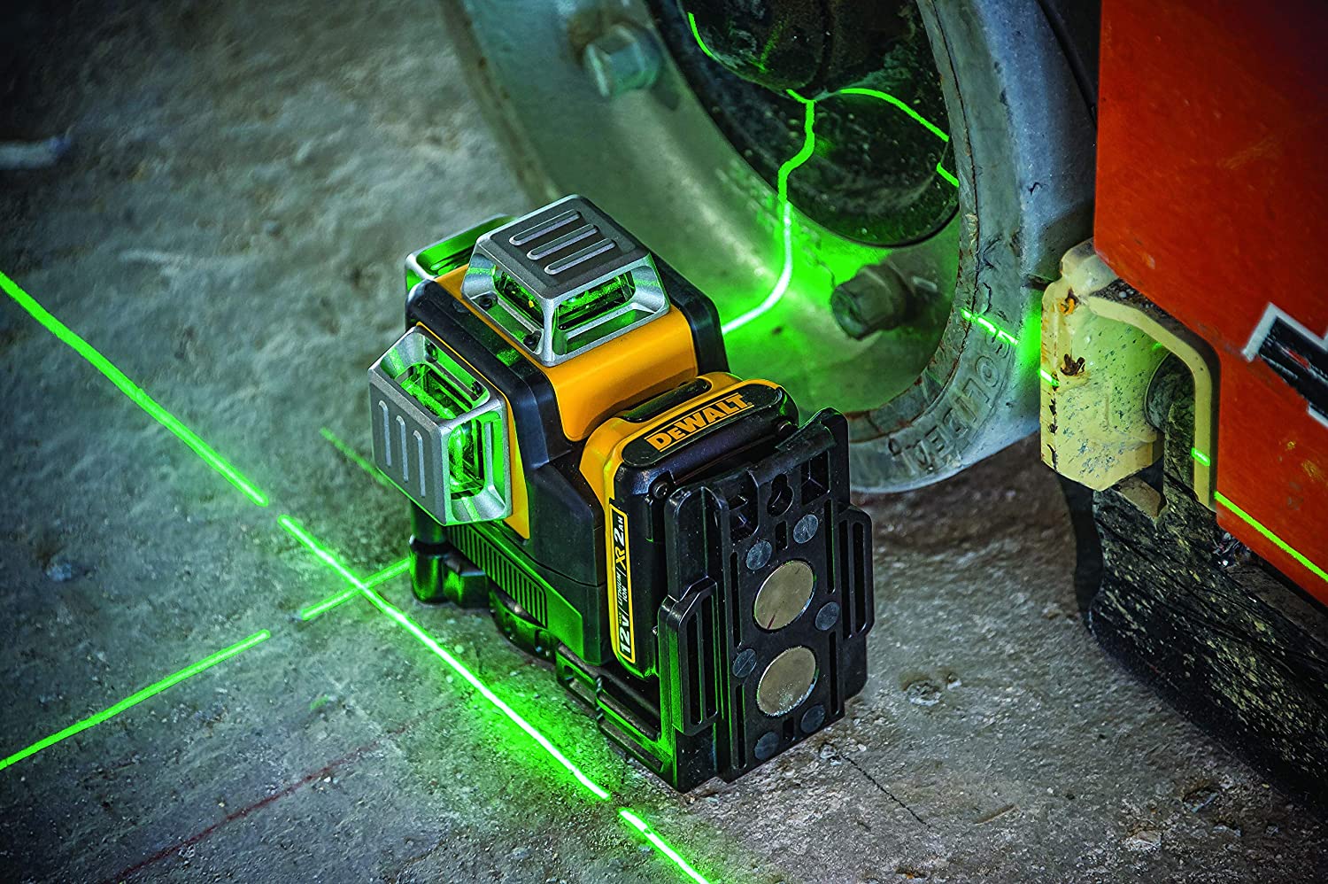 Laser de corda DEWALT 12V MAX, 3X360, verde (DW089LG)