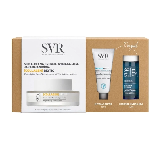 SVR [Collagen] Biotic zestaw do pielęgnacji twarzy krem 50 ml   żel 15 ml   esencja 30 ml