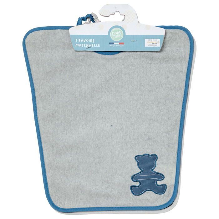 Babycalin - Set di 2 bavaglini per bambini in età prescolare 