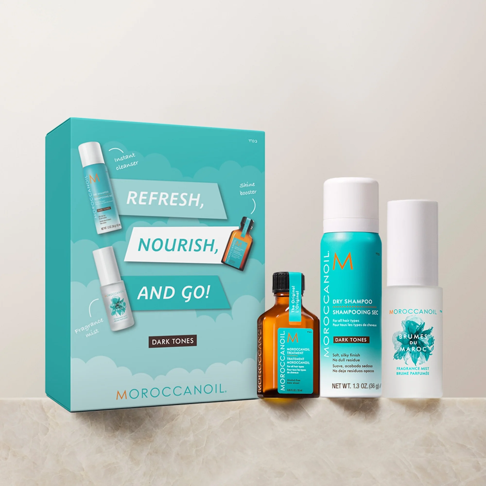 Essential Refresh, Nourish & Go 2025 - Dark Tones - Cofanetti per Capelli