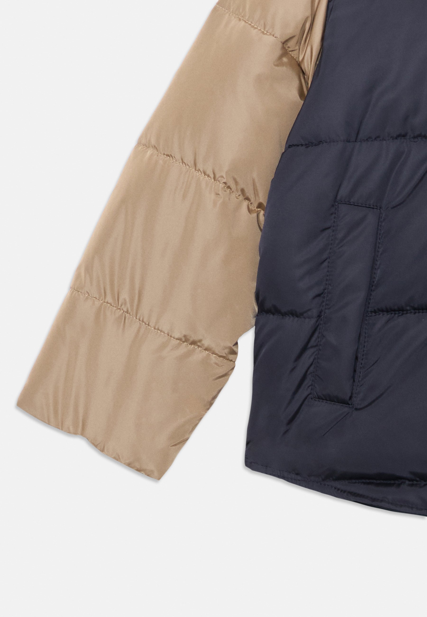 VERSACE PADDED JACKET VINTAGE LOGO PINNED KIDS PRINT UNISEX - Zimní bunda - navy/ivory/gray/gold-coloured