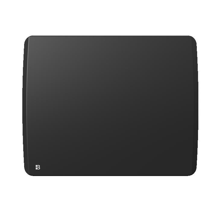 Radiador eléctrico fijo de cerámica de inercia seca - BESTHERM - ARIA 1000W - horizontal negro
