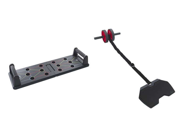 CRIVIT Push-up Board / Fitness Roller, with ergonomic handles