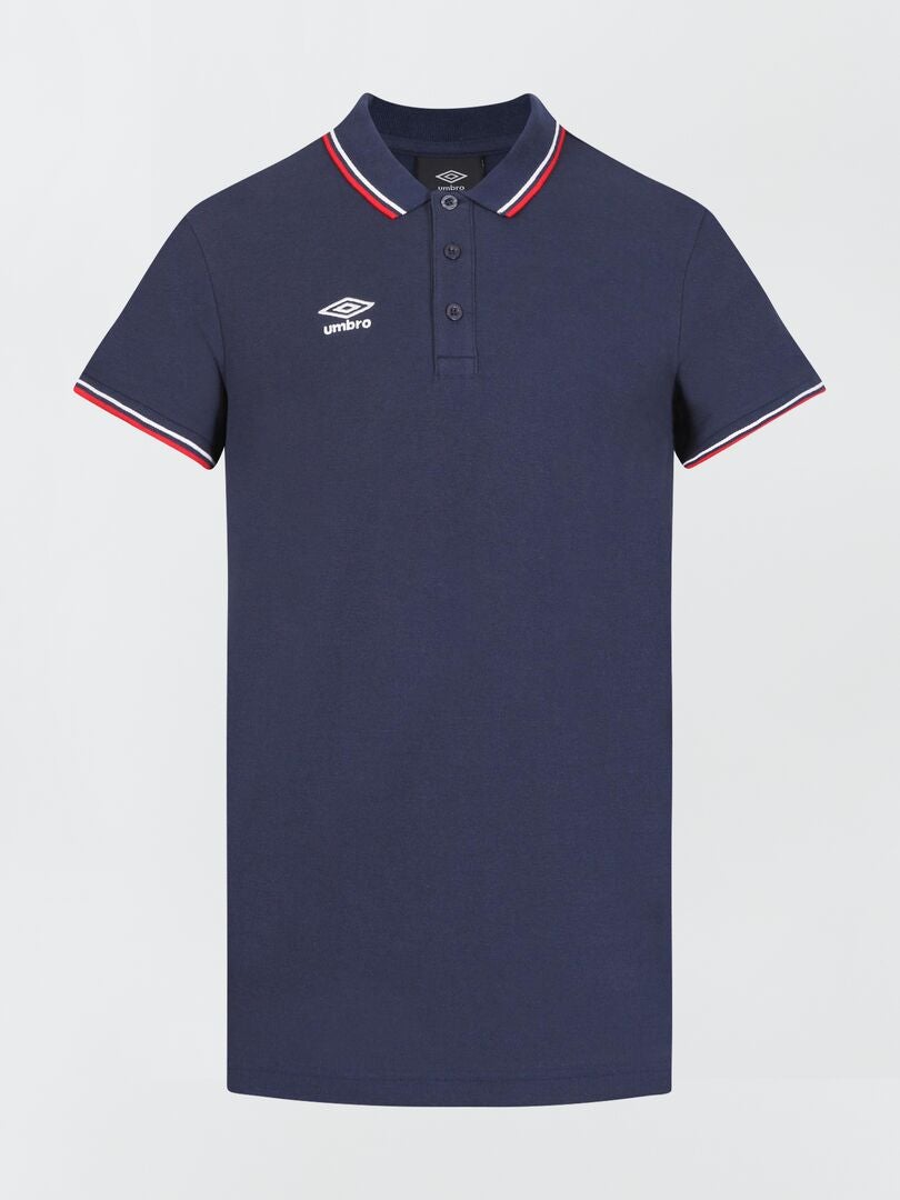 Umbro poloshirt van katoenpiqué - BLAUW