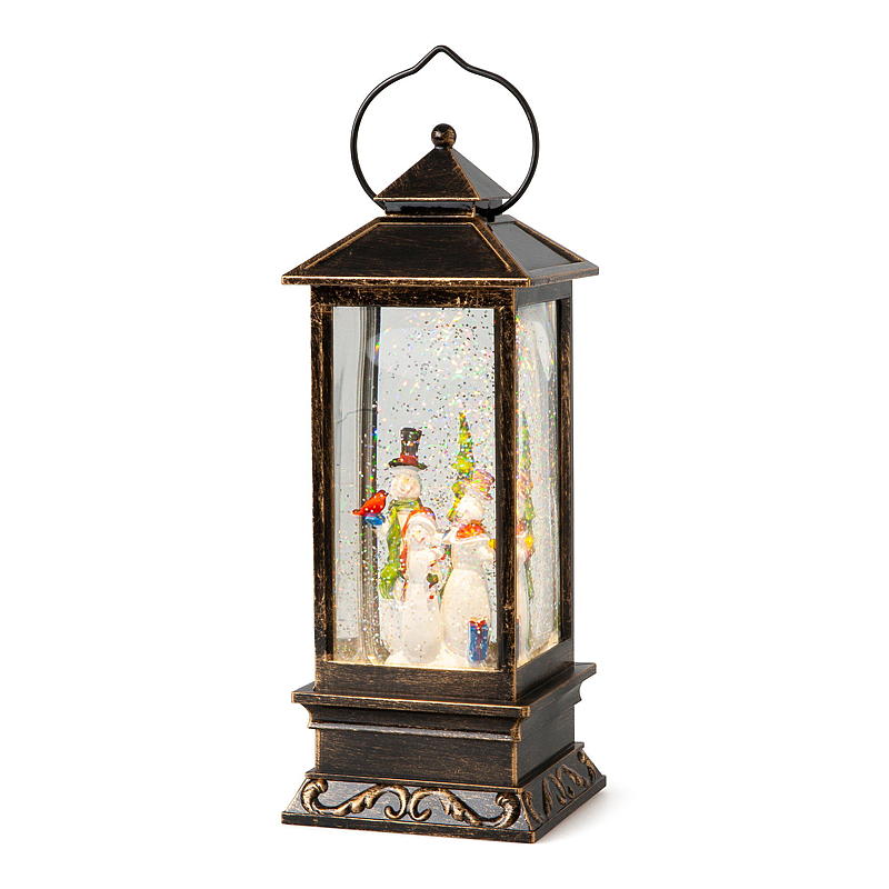 Hjemmelykt 10,5x28,5 cm LED vann/glitrende