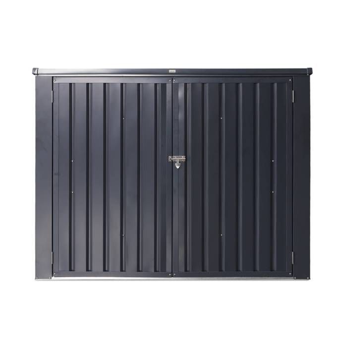 Caja doble para contenedores CAREMBAULT de 1,75 m² en acero galvanizado con kit de anclaje.