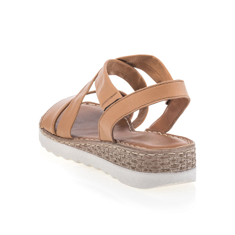 Brune sandaler / sko med åpen tå til dame
