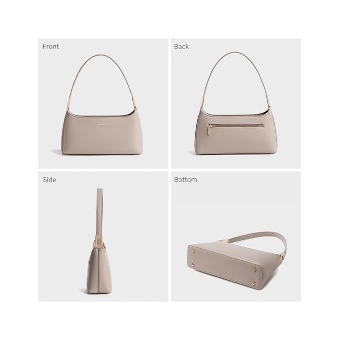 David Jones - Borsa a tracolla piccola da donna in ecopelle - Marrone tortora