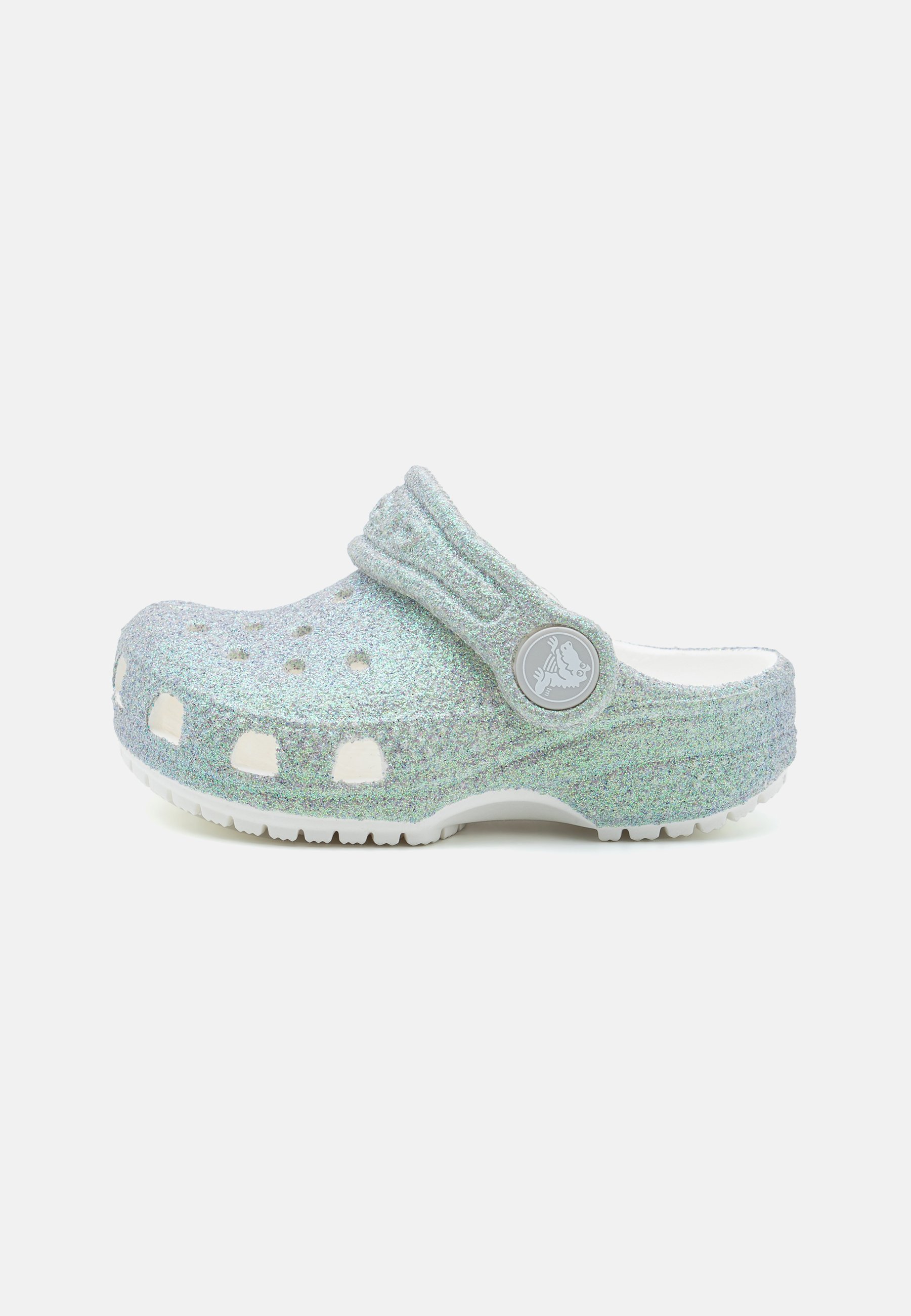 Crocs CLASSIC IRIDESCENT GLITTER UNISEXE - Mules - blanches