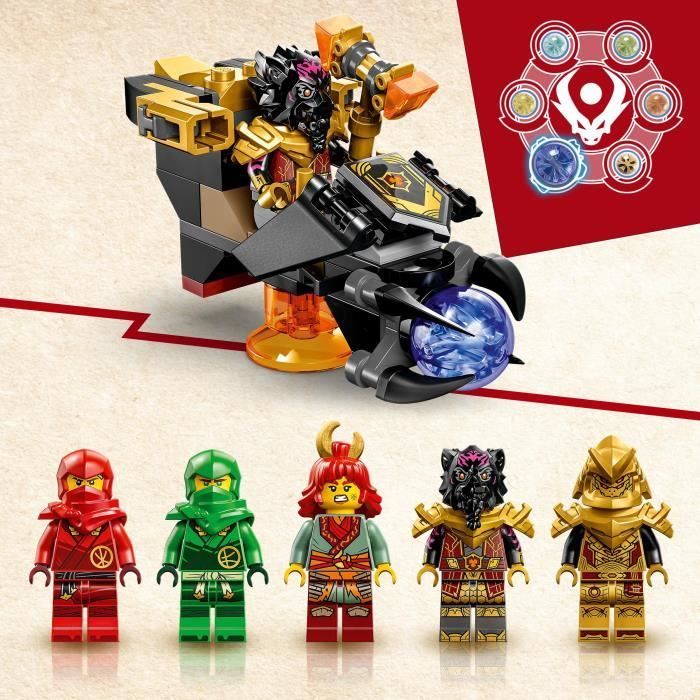LEGO® NINJAGO 71793 Drago di Lava Trasformabile Heatwave, Giocattolo Drago con Minifigure