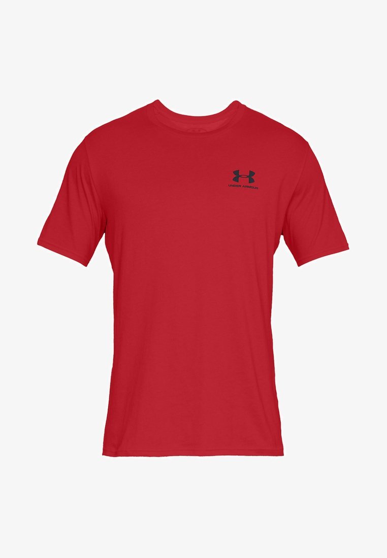 Under Armour logo op de linkerborst - T-shirt met print - rood