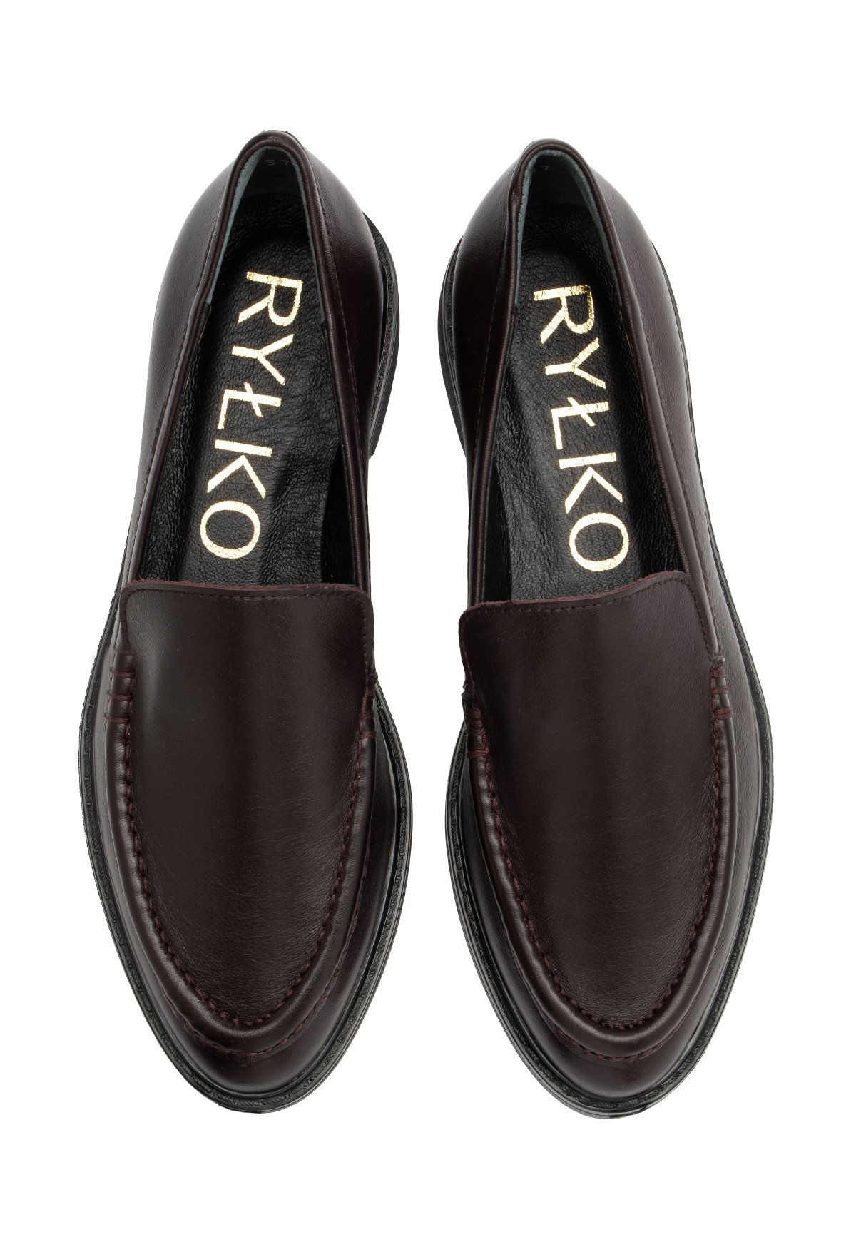 RYŁKO Slip-ons - bordeaux gemêleerd