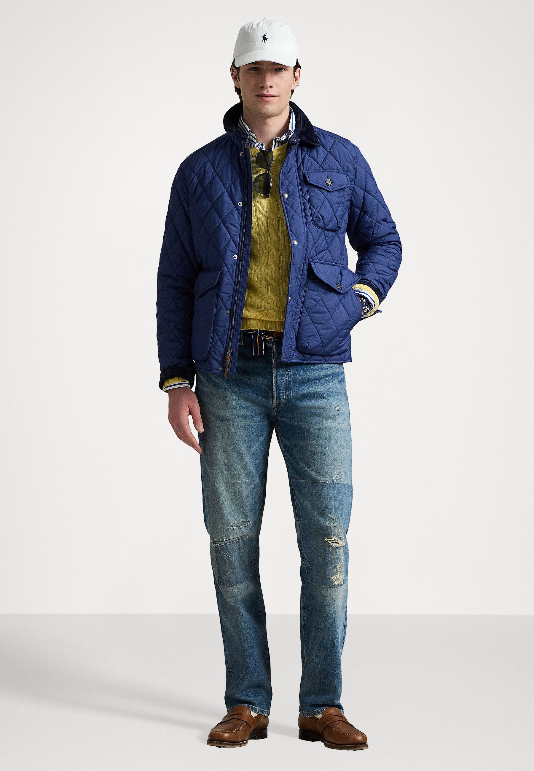 THE BEATON QUILTED JACKET - Lehká bunda - black/grey