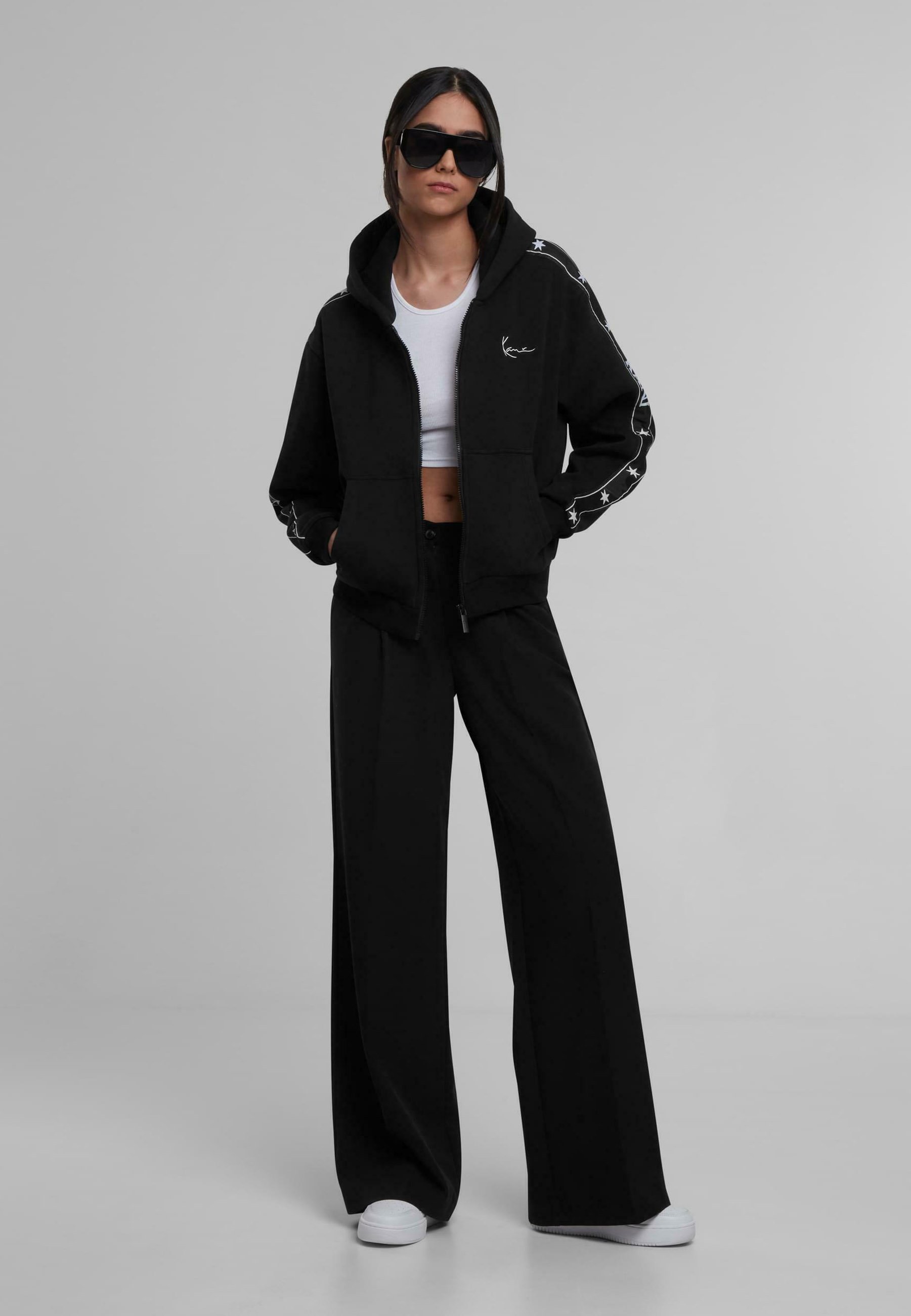 Karl Kani SIGNATURE - Mikina na zip - black