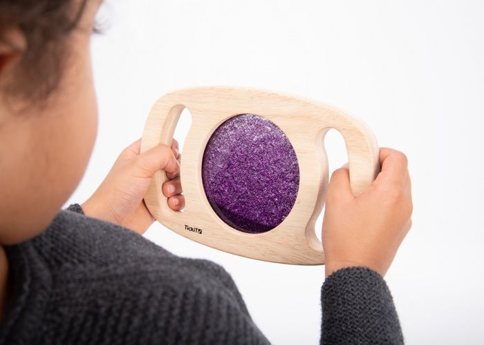 Set de panneaux à paillettes - TickiT - EASY HOLD - Violet - 18.5 x 12 x 2 cm - Mixte