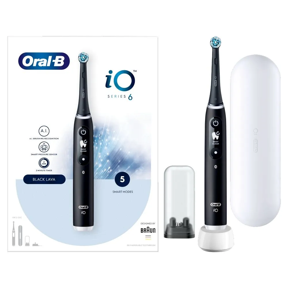 Oral-B iO 6 Black Lava Szczoteczka elektryczna
