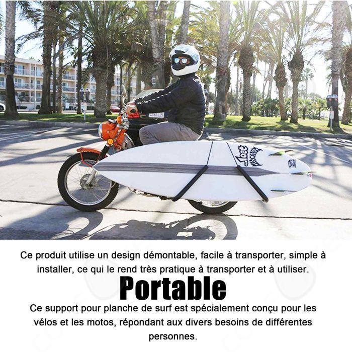 Soporte ajustable para bicicleta, soporte para tabla de surf, soporte ligero para bicicleta, soporte para tabla de surf para deportes al aire libre