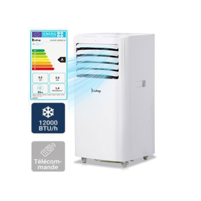 Aire acondicionado portátil - 12000 BTU - ALIGHTUP - 3,5 kW - Controlado por aplicación - Temporizador de 24 horas