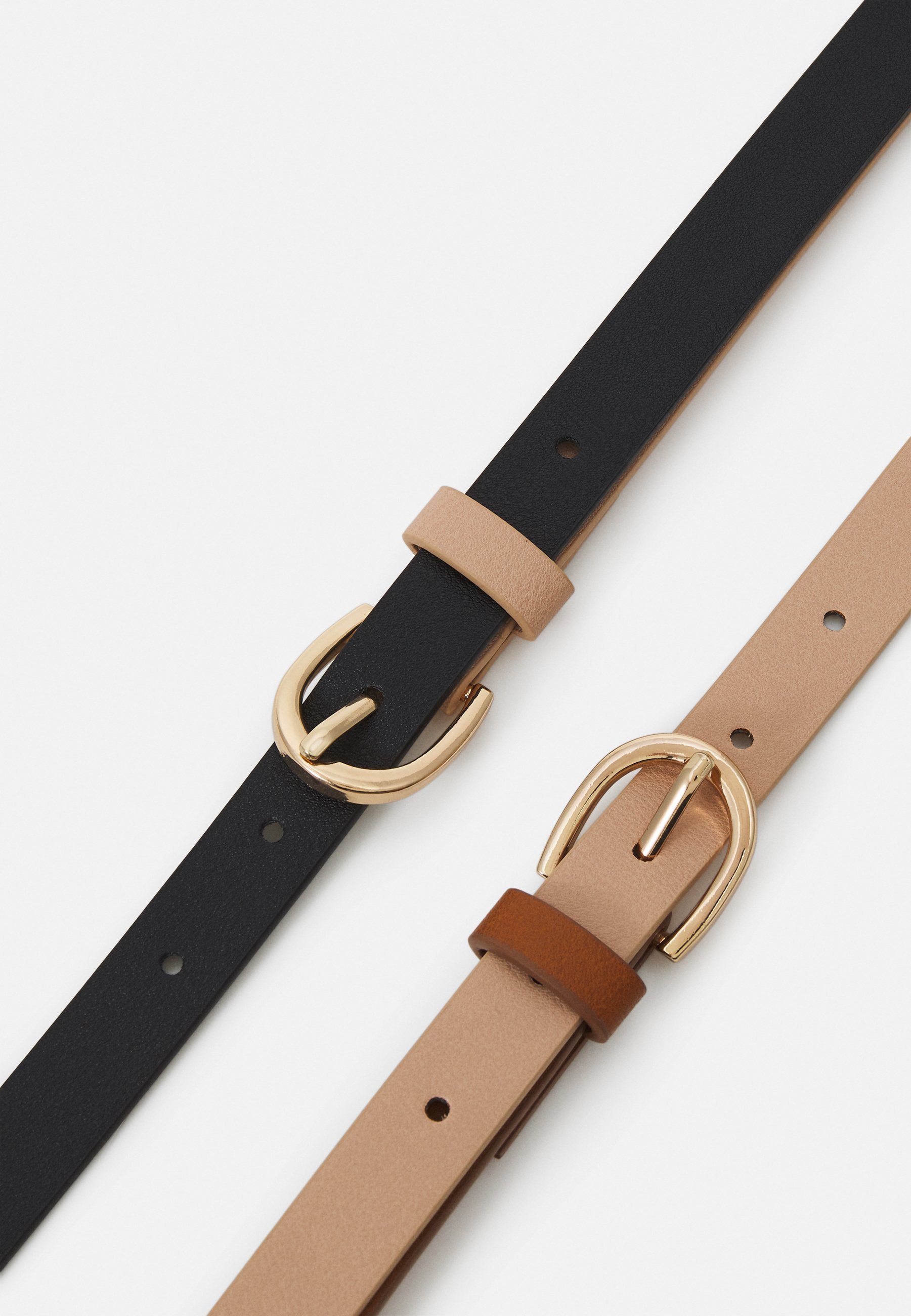 Anna Field 3-delige set - Riem - zwart/lichtroze/cognac