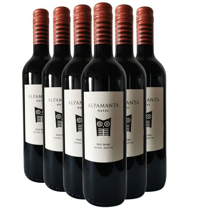 Alpamanta Mendoza Petit Verdot Natal 2017 - Vin Rouge d' Argentine (6x75cl)