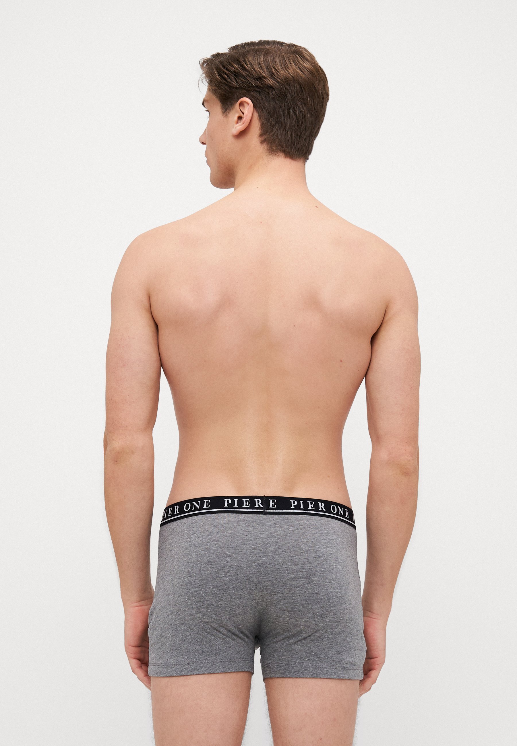 Pier One 5 PACK - Pánské trenýrky - černá/tmavě melírovaná