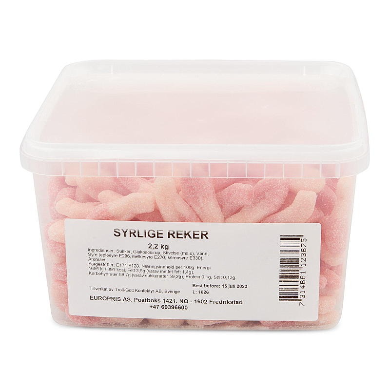 KnallGoodt Reker syrlige 2,2 kg