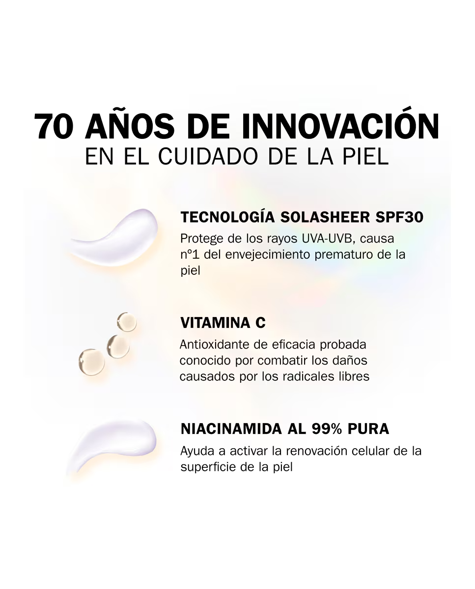 Dieninis drėkinamasis vitamino C kremas su SPF 30. Veido drėkikliai.