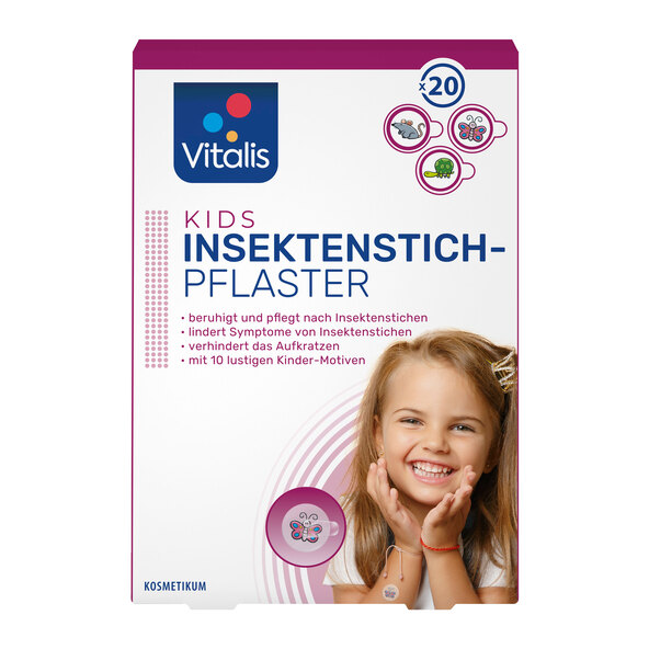 Pleisters tegen insectenbeten, set van 2, voor kinderen