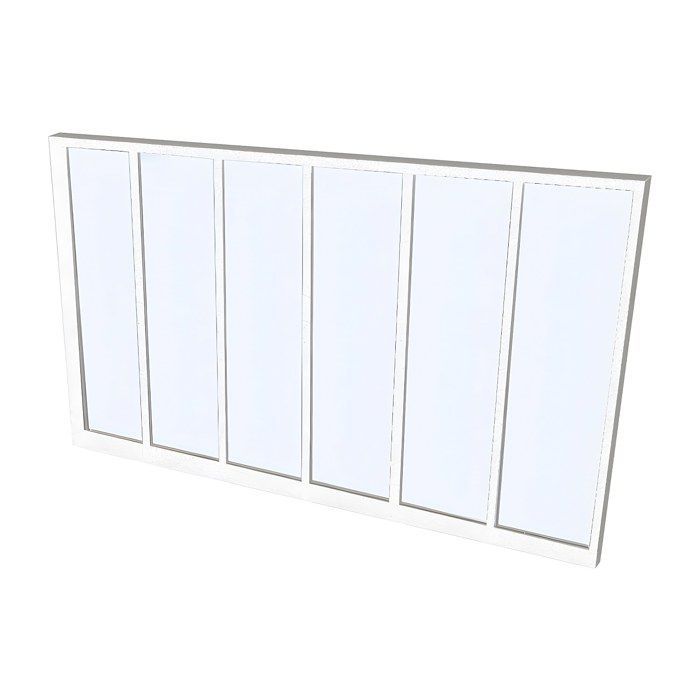 Verrière atelier en aluminium thermolaqué - 180x105 cm - Blanc - BAYVIEW