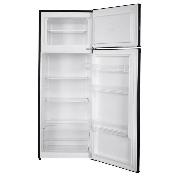 GEDTECH GE217DPBL Black Top Freezer Fridge - 217L Capacity - Energy Class E