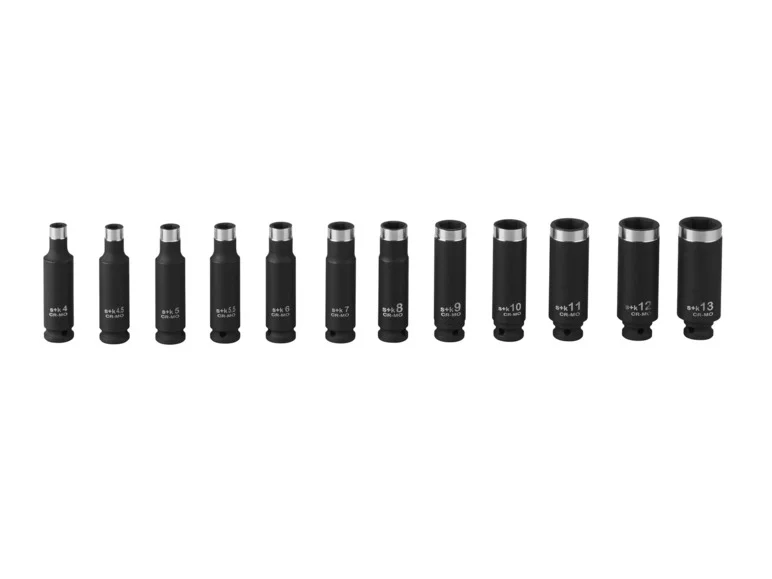 PARKSIDE PERFORMANCE® Conjunto de duplos e embouts para clé à choc, PSS 21 A1, 21 peças
