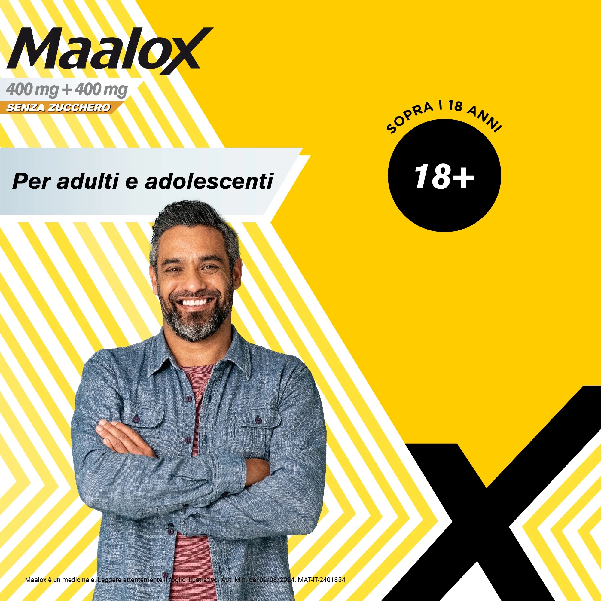 MAALOX Maalox sans sucre, 30 comprimés antiacides à croquer, saveur citron