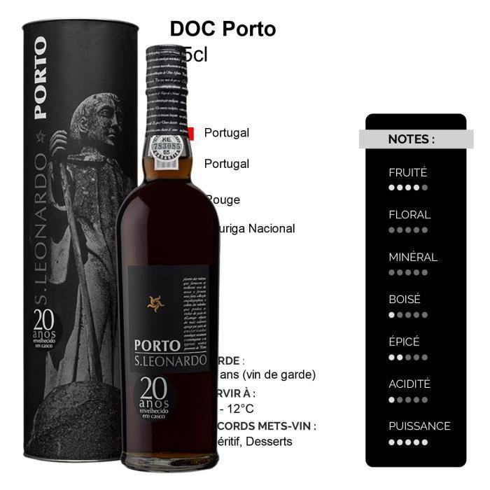 Tawny Port 20 años Tinto - Lote de 3x75cl - Quinta do Mourão - Vin Doux DOC Tinto - Origen Portugal - Variedad de uva Touriga Nacional