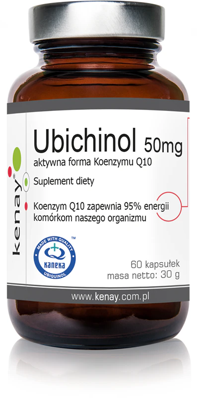 Kenay Ubiquinol 50mg - Cápsulas de suplemento alimentar de coenzima Q10 com coenzima Q10