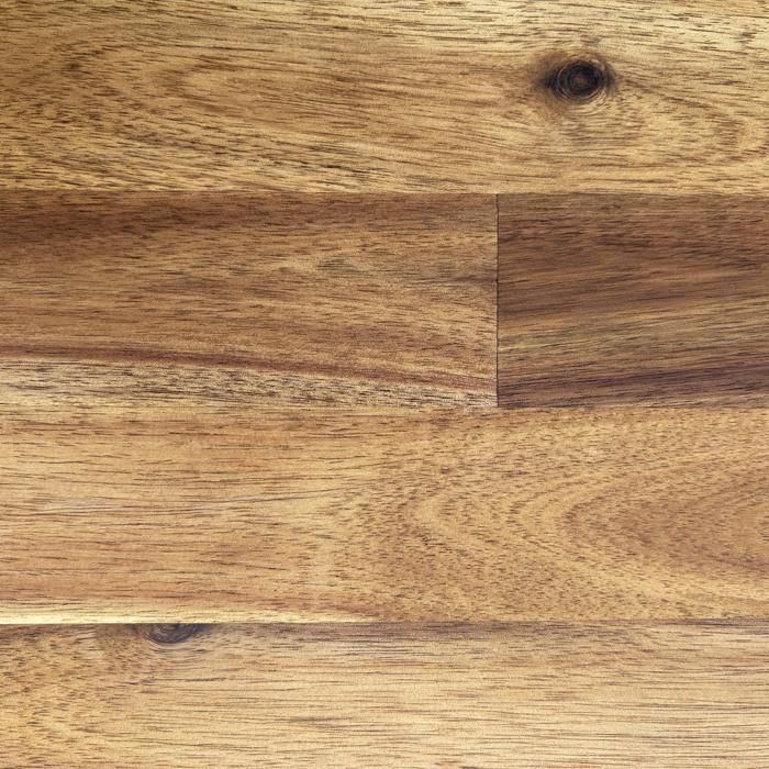 Pre-oiled acacia wood shelf, end-jointed teak, L.200 cm x W.30 cm, Thickness 18 mm