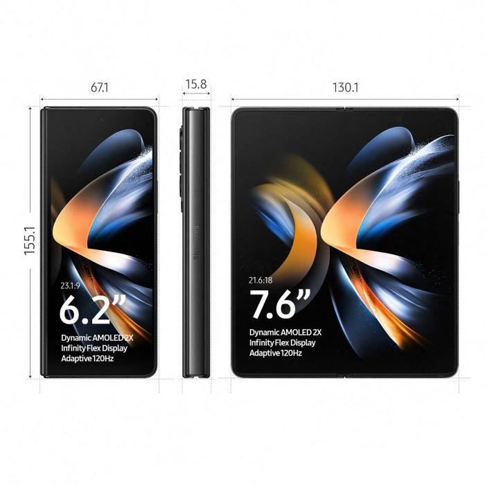 SAMSUNG Galaxy Z Fold4 256GB 5G Black