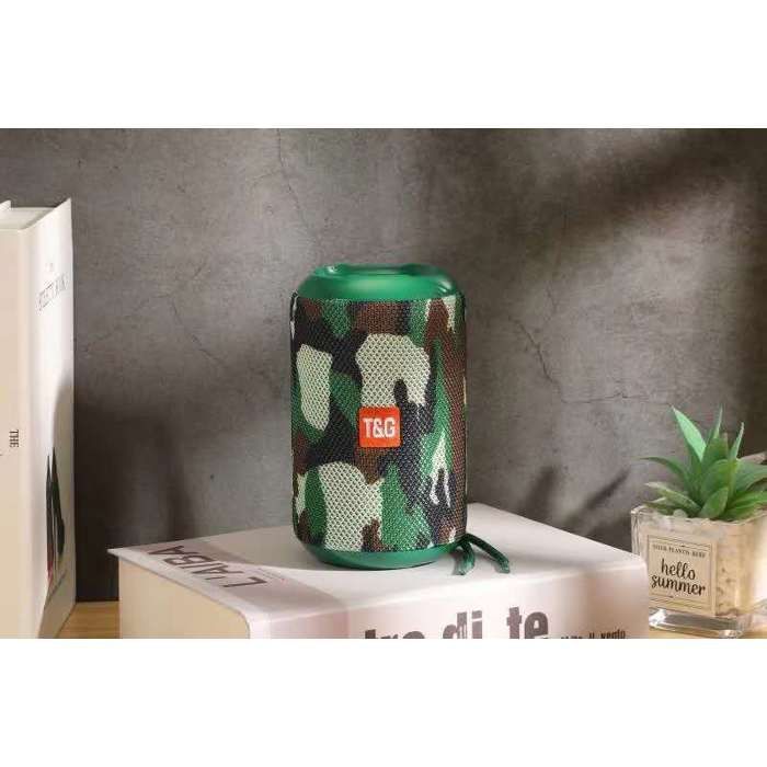 TG264 Outdoor Waterproof Bluetooth Speaker, Portable Speaker with Card Slot (Green)