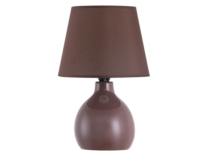 Lampa stołowa Ingrid ceramiczna brązowa