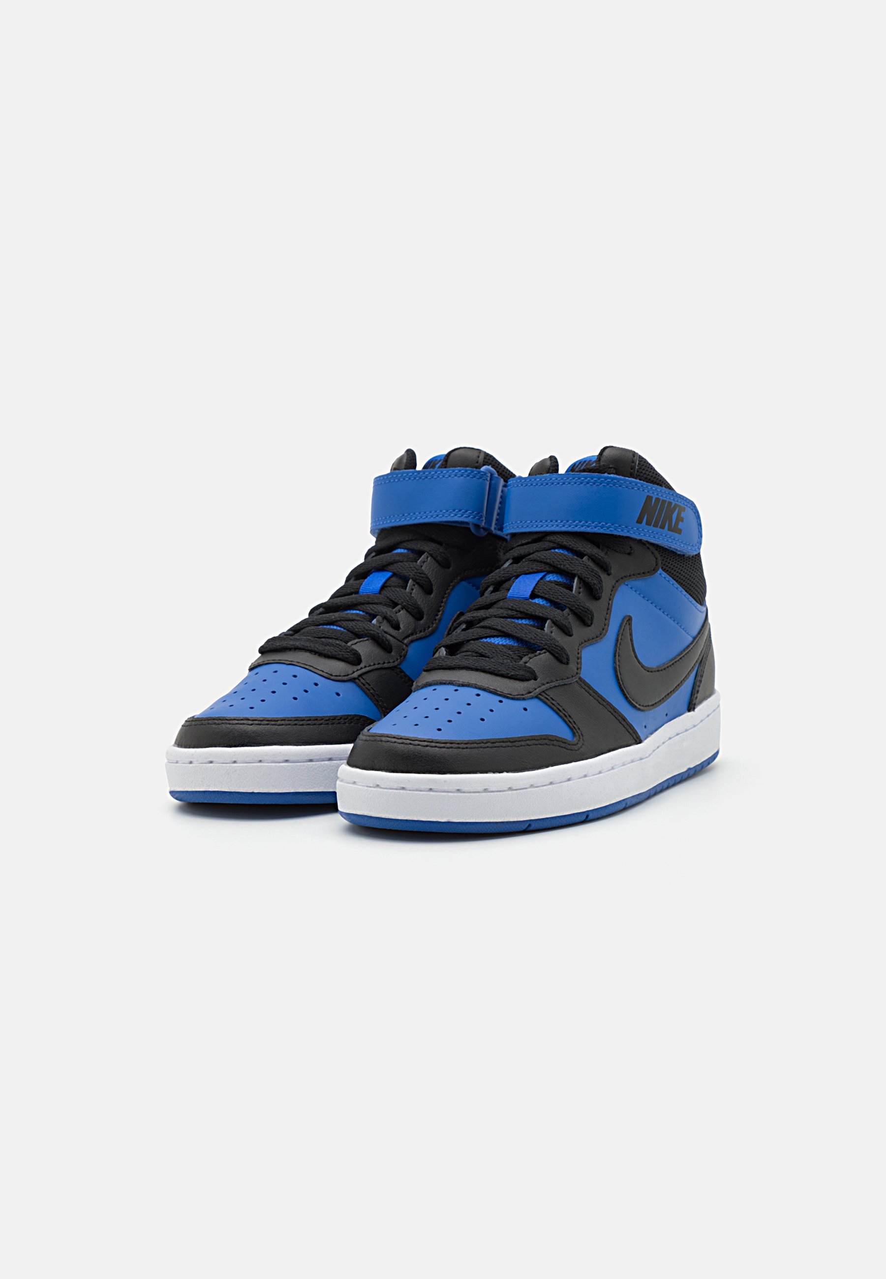 Nike Sportswear COURT BOROUGH MID 2 UNISEX - Hoge sneakers - game royal/zwart-wit