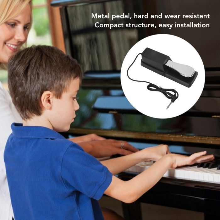 Pedal de sustain SURENHAP, metálico, soporte universal para teclado de piano, instrumentos de piano