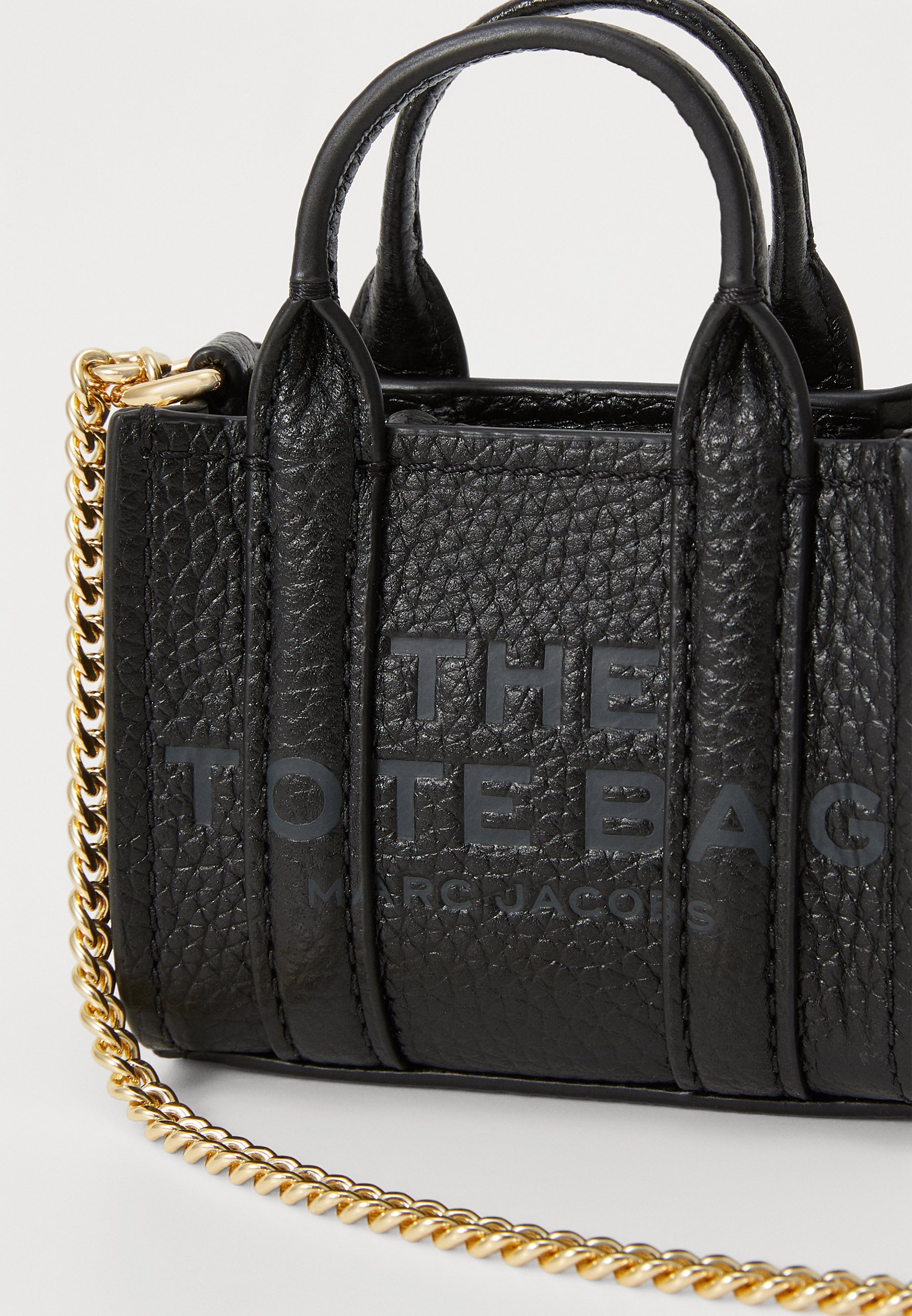 MARC JACOBS THE NANO TOTE CROSSBODY - Sleutelhanger - zwart